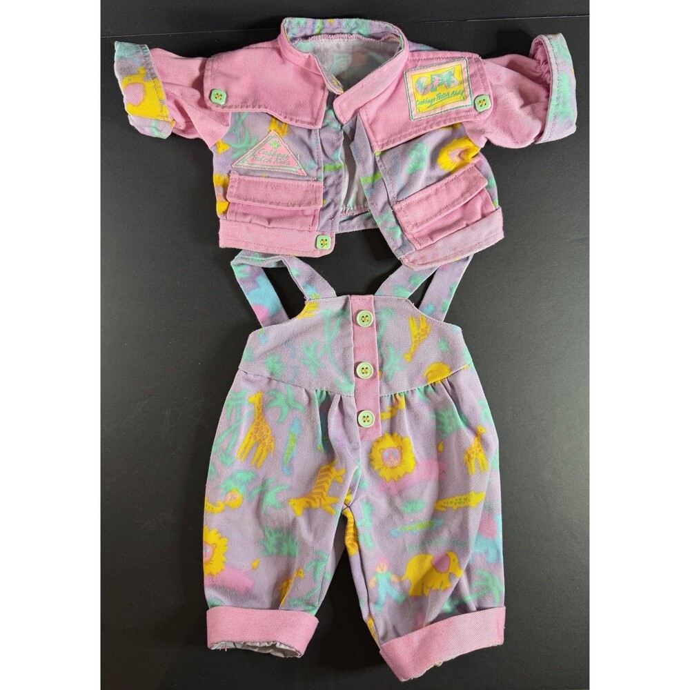 Vintage Rare CPK Cabbage Patch Kids Doll Clothes Outfit (2 Pc) Overalls & Jacket